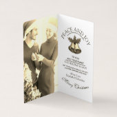 Mistletoe Bells Christmas Cards Visitenkarten (Innenseite)