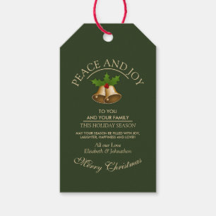 Mistletoe Bells Christmas Geschenkanhänger