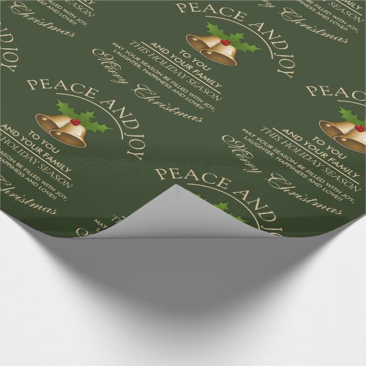 Mistletoe Bells Christmas Geschenkpapier (Ecke)