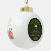 Mistletoe Bells Christmas Keramik Kugel-Ornament (Links)