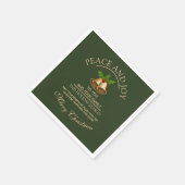 Mistletoe Bells Christmas Serviette (Ecke)