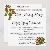 Mistletoe Bells Einladung zur Weihnachtsfeier (Vorne/Hinten)