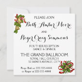 Mistletoe Bells Einladung zur Weihnachtsfeier (Rückseite)