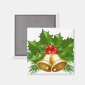 Mistletoe Bells Magnet (Vorderseite/Rückseite)