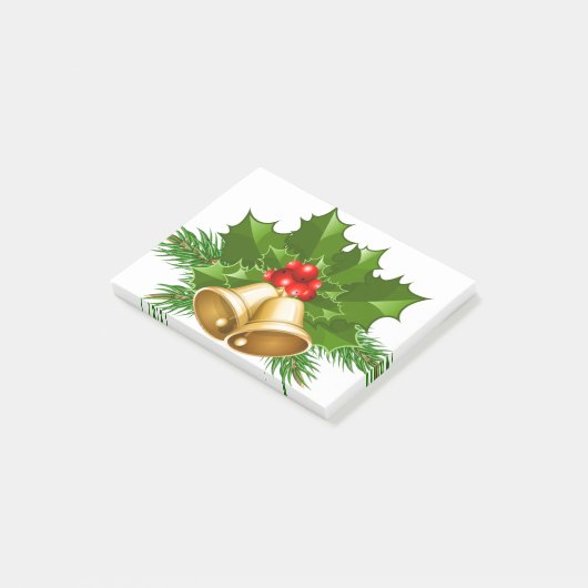 Mistletoe Bells Post-it Klebezettel (angewinkelt)