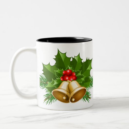 Mistletoe Bells Zweifarbige Tasse (Links)