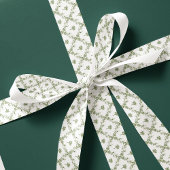 Mistletoe Blumenmuster Festlicher Weihnachtsfeiert Satinband