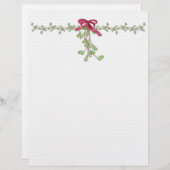 Mistletoe Border Letterhead (Vorne/Hinten)