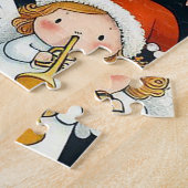 Mistletoe Christmas Angelic Carolers Puzzle (Seite)