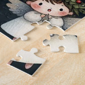 Mistletoe Christmas Angelic Carolers Puzzle (Seite)