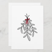 Mistletoe Christmas Card (Vorne/Hinten)