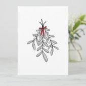 Mistletoe Christmas Card (Stehend Vorderseite)