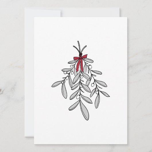 Mistletoe Christmas Card (Vorderseite)
