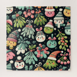 Mistletoe Christmas Carolers Komposition Puzzle