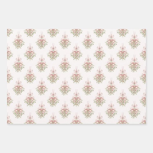 Mistletoe, Christmas cookies Geschenkpapier Set (Vorderseite)