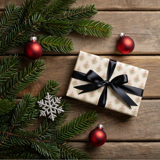 Mistletoe, Christmas cookies  Geschenkpapier Set