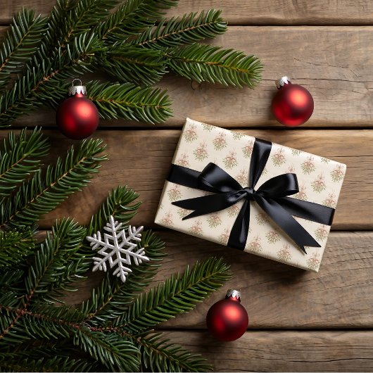 Mistletoe, Christmas cookies Geschenkpapier Set