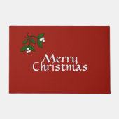 Mistletoe Christmas Design Fußmatte (Vorderseite)