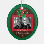 Mistletoe Christmas Foto Ornament (Links)