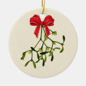 Mistletoe Christmas Keramik Ornament (Vorne)