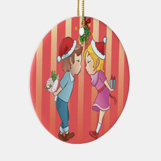 Mistletoe Christmas Keramik Ornament (Rechts)