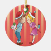 Mistletoe Christmas Keramik Ornament (Vorne)