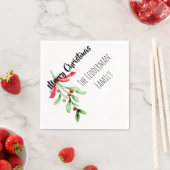 Mistletoe - Christmas Napkin Serviette (Beispiel)