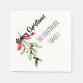 Mistletoe - Christmas Napkin Serviette (Vorderseite)