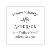 Mistletoe Christmas Rücksendeadresse Permastempel (Design)