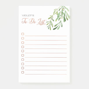 Mistletoe & Copper Personalisierte To-Do-Liste Post-it Klebezettel