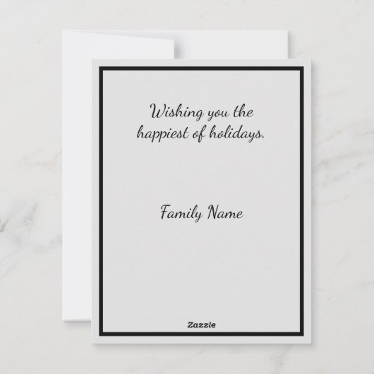 Mistletoe Crow Feiertagskarte (Rückseite)