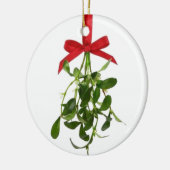 **MISTLETOE**DAS LÄSST EIN LEBEN AUF DIE ORNATION KERAMIK ORNAMENT (Links)