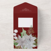Mistletoe Elegante Weihnachtskarte All In One Einladung (Außenbereich)