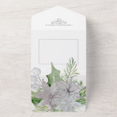 Mistletoe Elegante Weihnachtskarte All In One Einladung (Außenbereich)