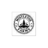 Mistletoe Farms – Rustikal Gummistempel (Prägung)