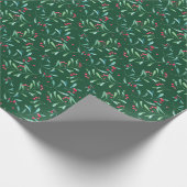 Mistletoe-Feiertag Geschenkpapier (Ecke)