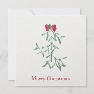 Mistletoe Feiertagskarte