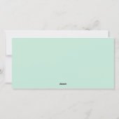 Mistletoe Flamingoes Feiertagskarte (Rückseite)