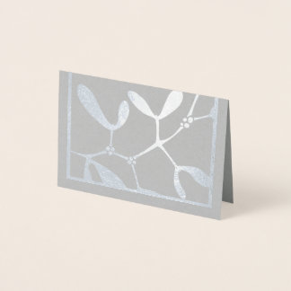 Mistletoe-Folie Weihnachtskarte - Weihnachtsgrüße Folienkarte