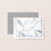 Mistletoe-Folie Weihnachtskarte - Weihnachtsgrüße Folienkarte (Vorderseite mit Umschlag)