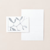 Mistletoe-Folie Weihnachtskarte - Weihnachtsgrüße Folienkarte (Anzeige)