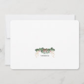 Mistletoe Frame Holiday Einladung (Rückseite)