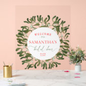 Mistletoe Frame Script Brautparty Willkommen Acrylschild (Hochzeit)