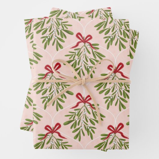 Mistletoe-Geschenkpackung 3 Packung Geschenkpapier Set (Beispiel)