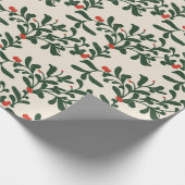 Mistletoe Geschenkpapier (Ecke)