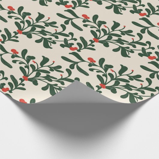 Mistletoe Geschenkpapier (Ecke)