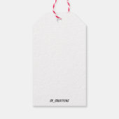 Mistletoe Ghost Merry Christmas Geschenkanhänger (Rückseite)