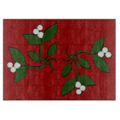 Mistletoe Glas Cutting Board Schneidebrett (Vorderseite)