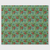 Mistletoe/glücklicher Urlaub/Kuss Geschenkpapier (Flach)