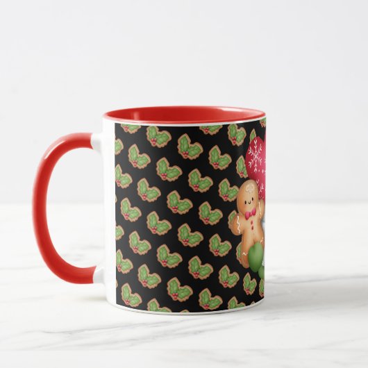 Mistletoe Gnome Anpassungsfarbe Tasse (Links)